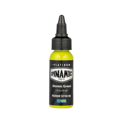 dynamic platinum atomic green 30ml tattoo ink reach