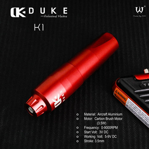 máquina para tatuar duke roja