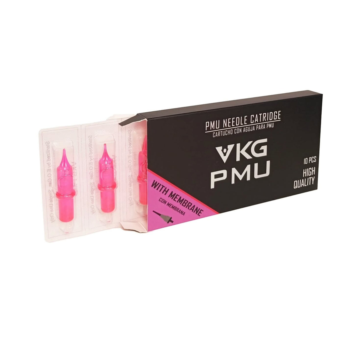 Cartucho Round Magnum VKG PMU para micropigmentación 0805RM 0,25 mm