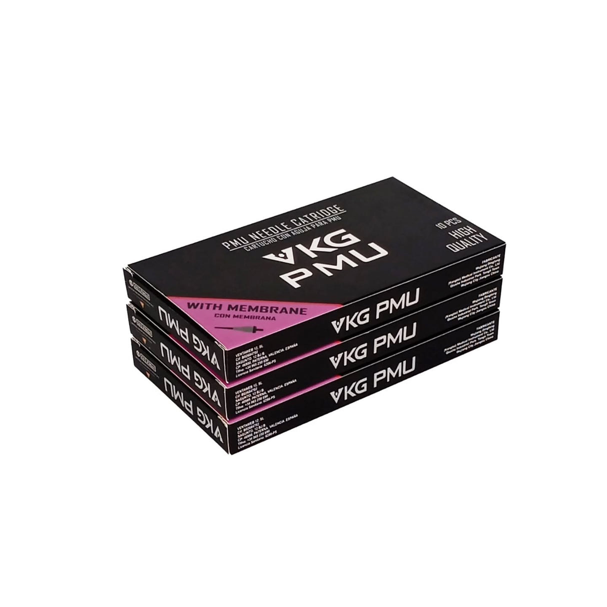 Cartucho Round Magnum VKG PMU para micropigmentación 0805RM 0,25 mm