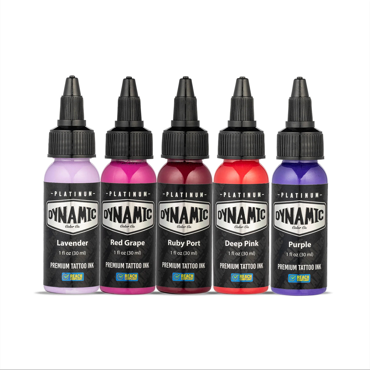 dynamic platinum lush color set  tattoo ink reach